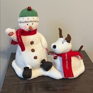 Hallmark Jingle Pals Animated Singing Snowman and Dog Works great! 2004